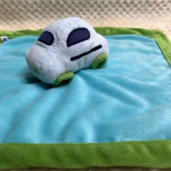 Zutano Blue Car Lovey Security Blanket - Picture 2 of 8
